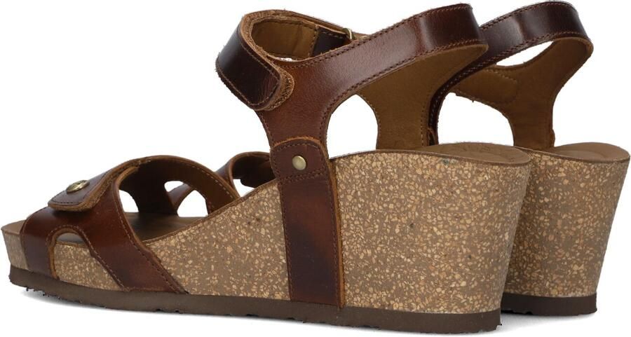 Panama Jack Julia Clay dames sandaal op sleehak Cognac - Foto 3