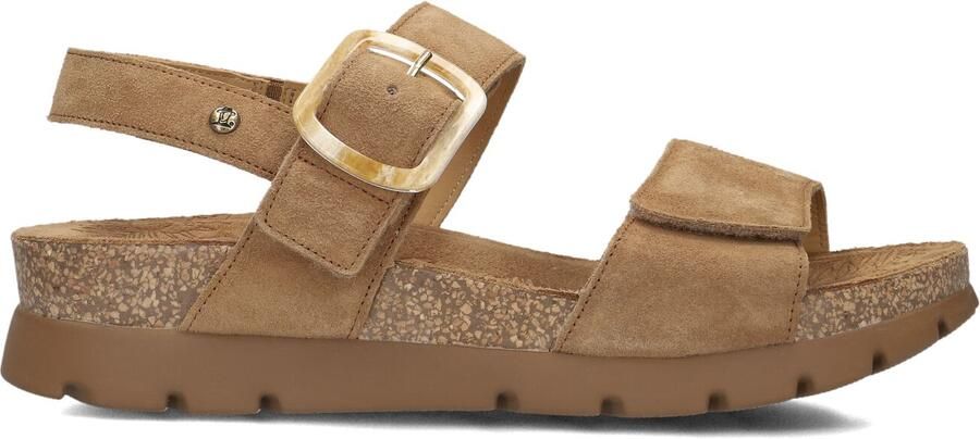 Panama Jack Sara B1 Cuero Bark Sandalen Beige Suede Dames Beige - Foto 3