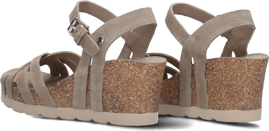 Panama Jack Vera Sandalen Met Sleehak Dames Taupe - Foto 4