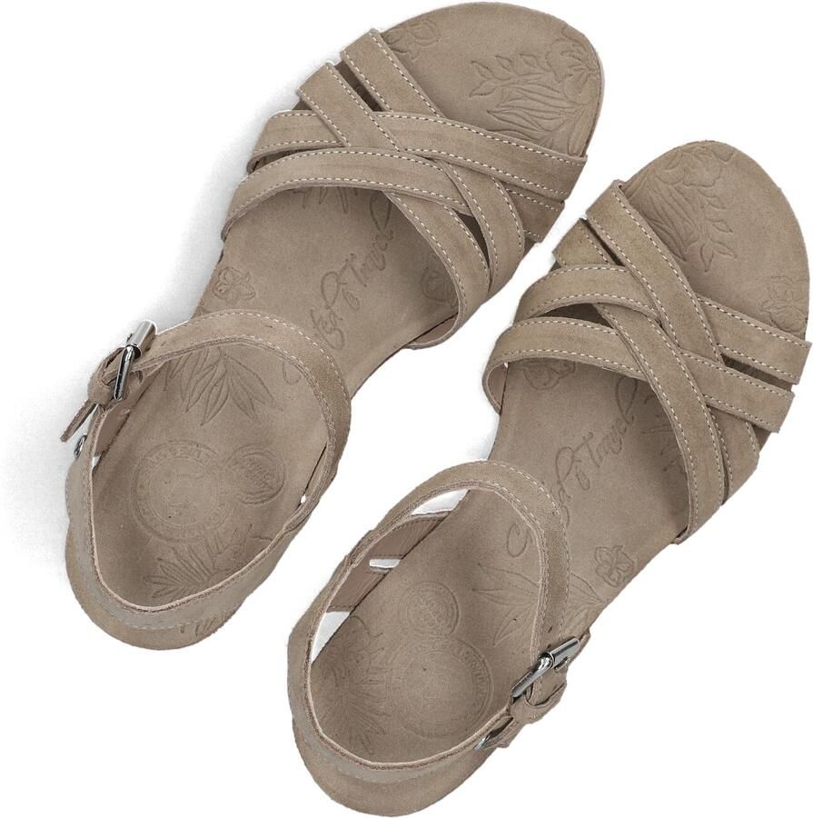 Panama Jack Vera Sandalen Met Sleehak Dames Taupe - Foto 2