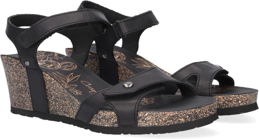 Panama Jack Sleehaksandaaltjes Julia zomerschoen sandaal klittenbandschoen met zachte leren binnenzool