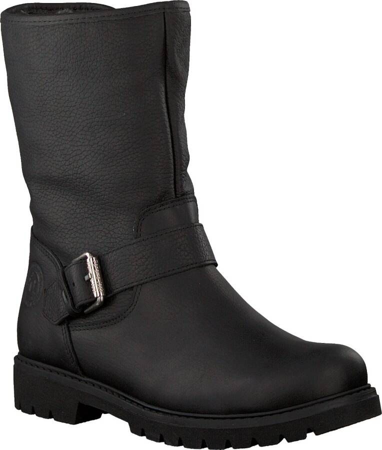 PANAMA JACK Zwarte Biker Boots Singapur B22