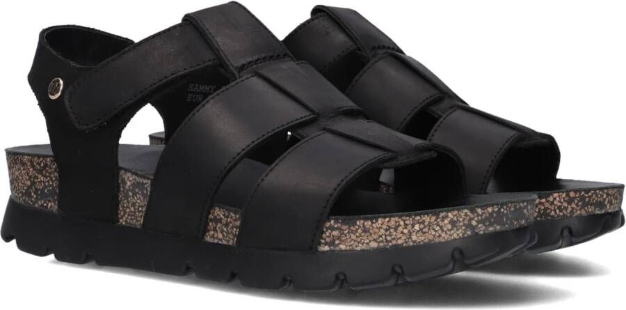 Panama Jack Stijlvolle platte sandalen voor vrouwen Black Dames