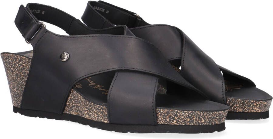 Panama Jack Zwarte Sandalen Valeska Basics B2