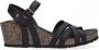 Panama Jack Vera Basics B1 sandalen met sleehak zwart - Thumbnail 1