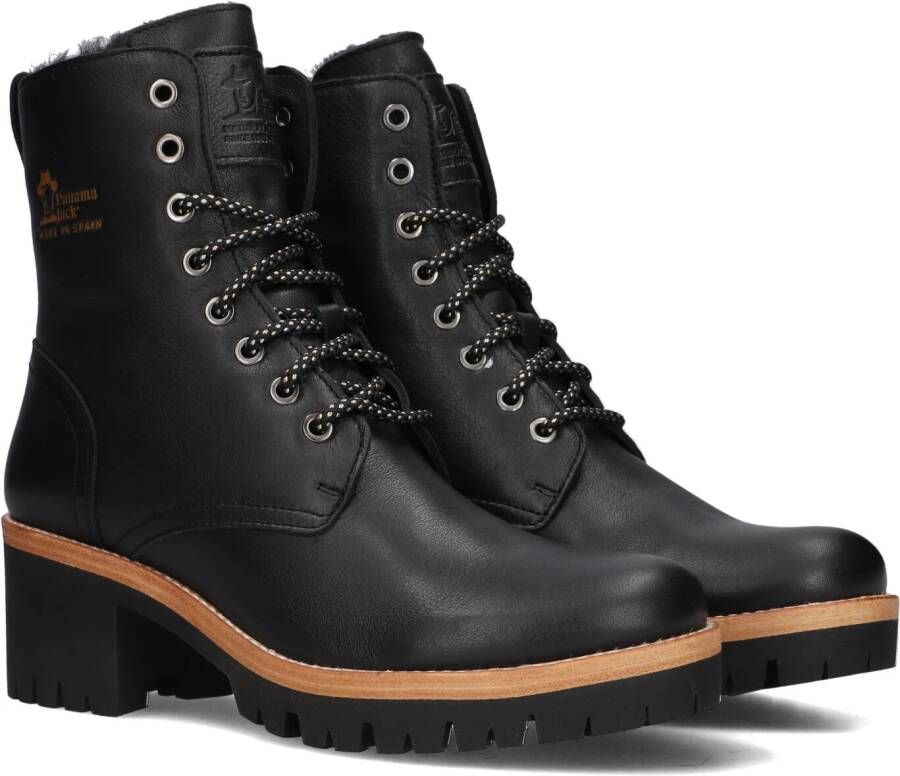 Panama Jack Padma B11 Veterboots Laarzen Met Veters Dames Zwart