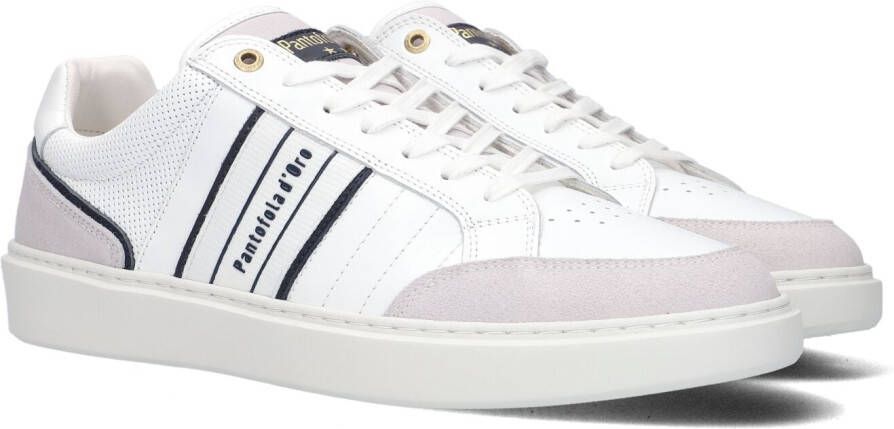 Pantofola d'Oro Lecano Uomo Low Lage sneakers Leren Sneaker Heren Wit