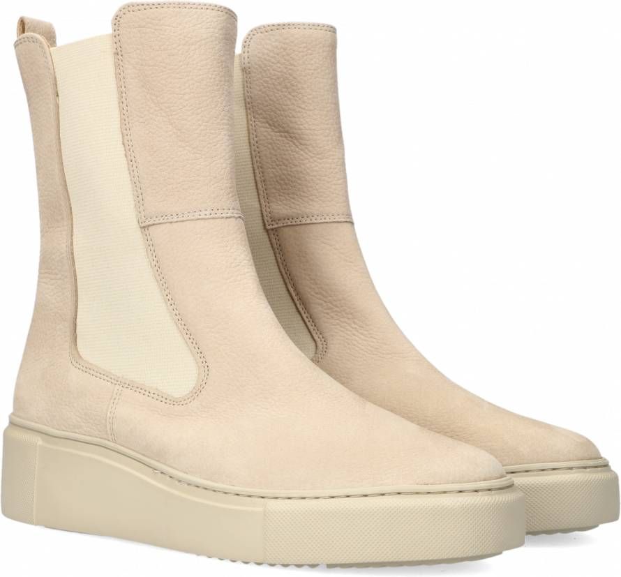 Paul Green 9971 Chelsea boots Enkellaarsjes Dames Beige - Schoenen.nl