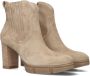 Paul Green 9033 Enkellaarsjes Enkelboots met rits Dames Beige - Thumbnail 1