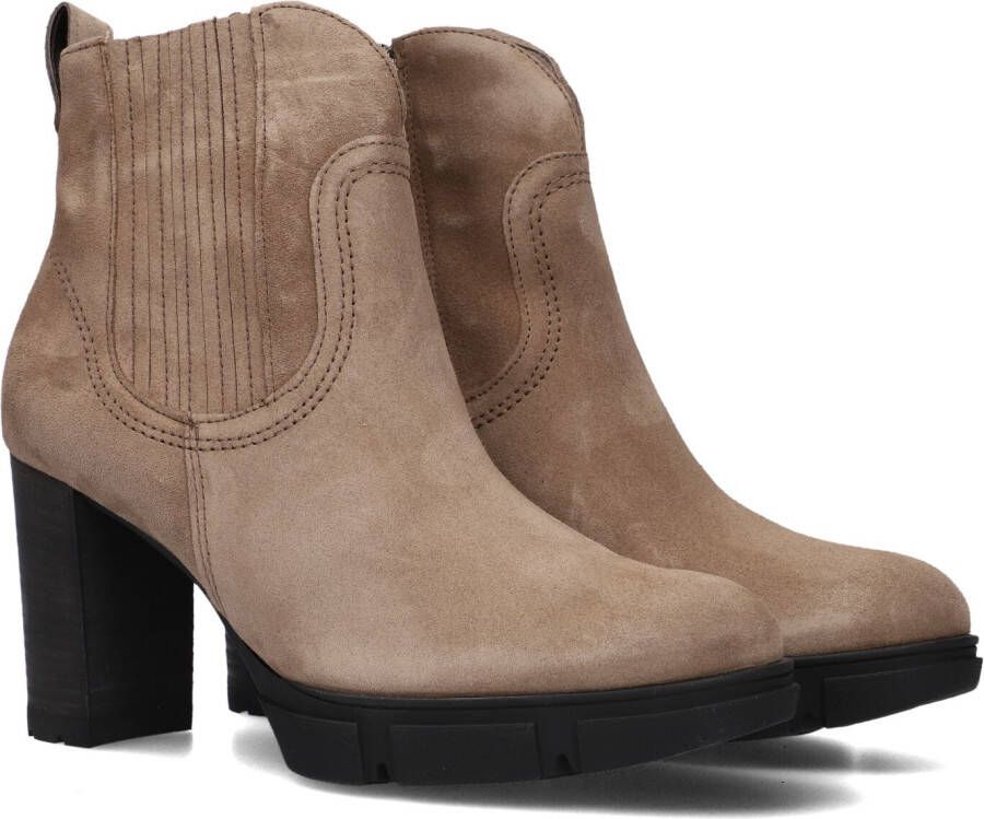 Paul Green 9033 Enkellaarsjes Enkelboots met rits Dames Beige