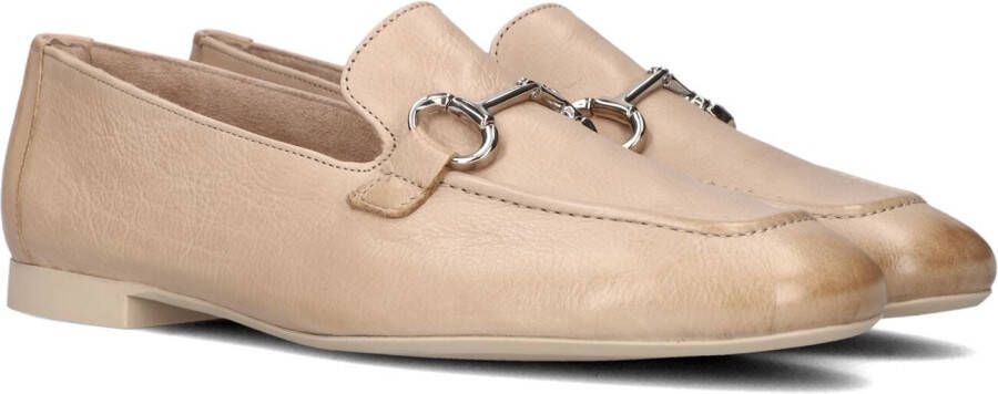 Bruin Tinten 2596 Loafers Instappers Dames Beige