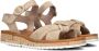 Paul Green 6059 Volwassenen Platte sandalen Wit beige - Thumbnail 1