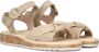 Paul Green Beige Sandaal Velours Leer Platte Rubberen Zool Beige Dames - Thumbnail 1