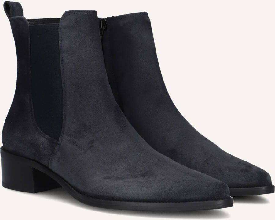 PAUL GREEN Enkellaarsjes Dames 8271 Maat: 39 Materiaal: Suède Kleur: Donkerblauw