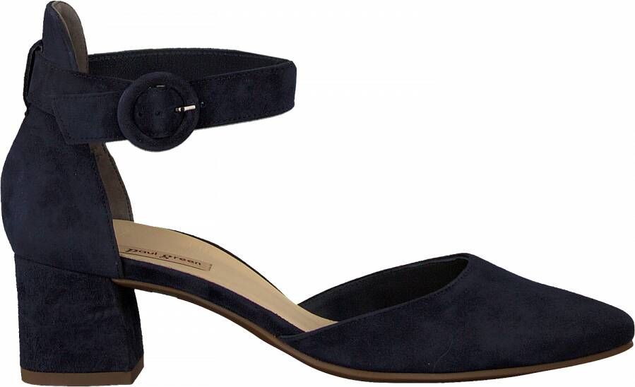 donkerblauwe pumps met bandje