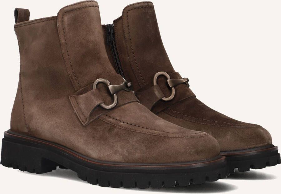 PAUL GREEN Enkelboots Dames 8024 Maat: 42 Materiaal: Suède Kleur: Taupe