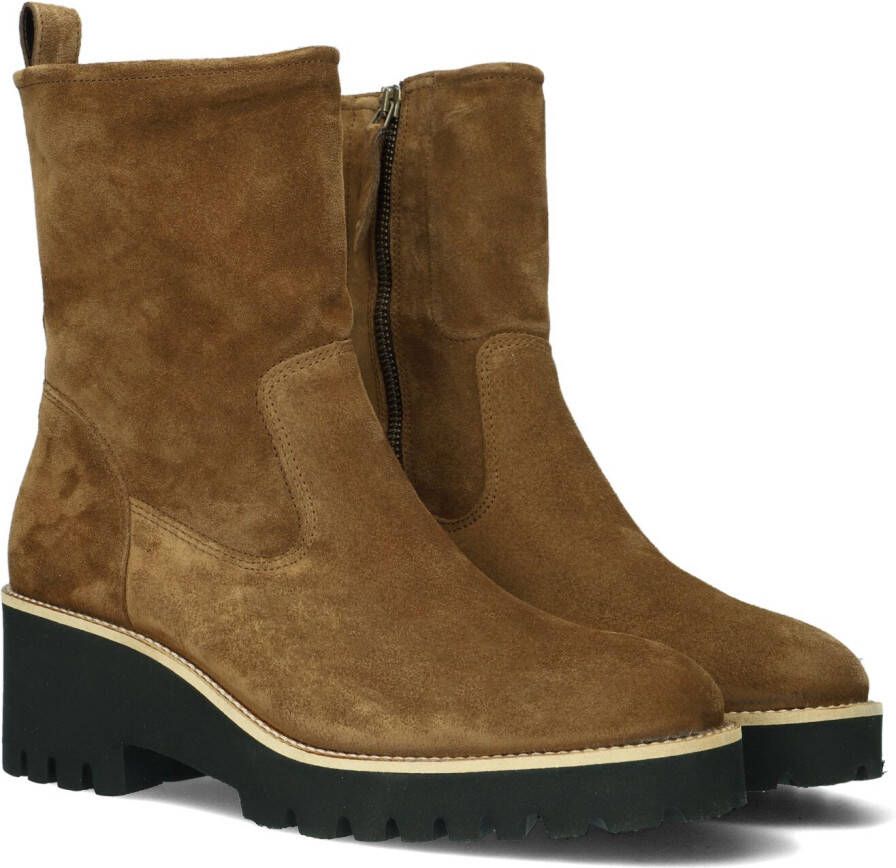 Bruin Tinten 9017 Enkelboots Enkellaarsjes Dames Bruin