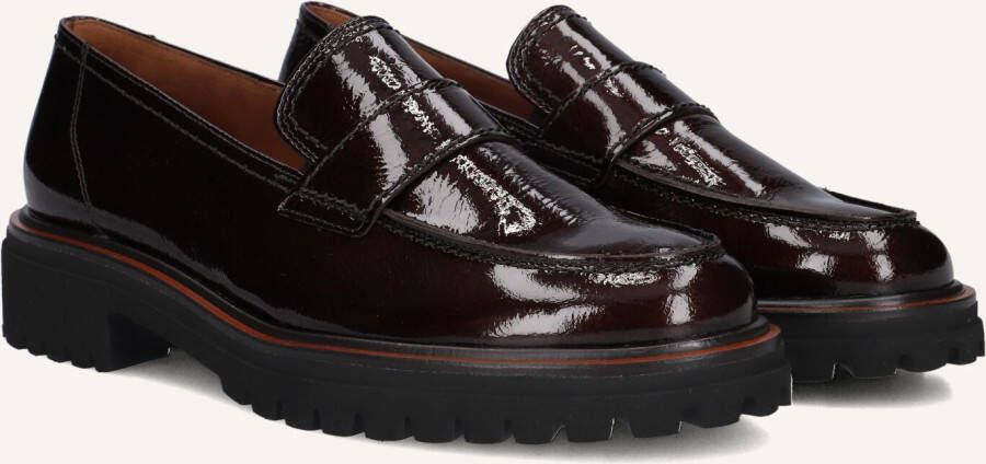 PAUL GREEN Loafers Dames 2683 Maat: 40 5 Materiaal: Lakleer Kleur: Bruin
