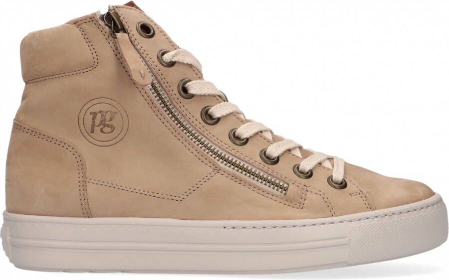 Paul Green 4024 Hoge sneakers Dames Beige