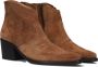 PAUL GREEN Enkellaarsjes Dames 8110 Maat: 37 Materiaal: Suède Kleur: Cognac - Thumbnail 1