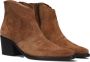 Paul Green 8110 Enkellaarsjes Enkelboots met rits Dames Cognac - Thumbnail 1