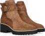 Paul Green Bruin Tinten 9763 Enkellaarsjes Enkelboots met rits Dames Cognac - Thumbnail 1