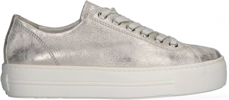 Paul Green plateausneakers met metallicglans