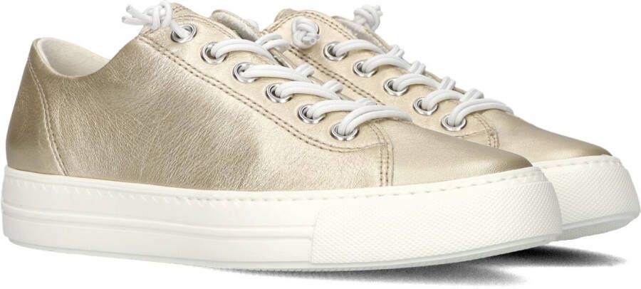 PAUL GREEN Lage Sneakers Dames 4081 Maat: 38 5 Materiaal: Leer Kleur: Goud