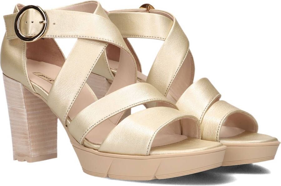 PAUL GREEN Sandalen Dames 7942 Maat: 38 Materiaal: Leer Kleur: Goud