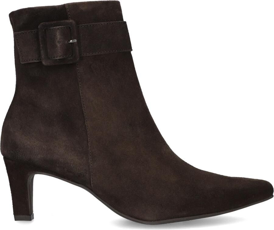 Paul Green 8347 Enkellaarsjes Enkelboots met rits Dames Bruin
