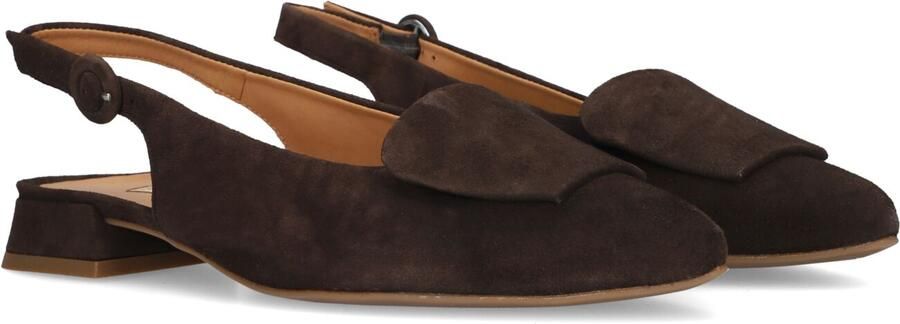 PAUL GREEN Slingbacks Dames 6090 Maat: 39 Materiaal: Suède Kleur: Bruin