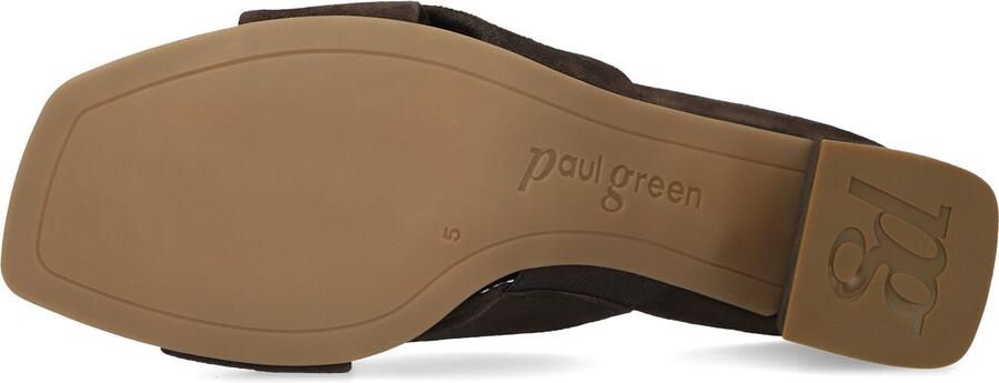 PAUL GREEN Muiltjes Dames 6127 Maat: 39 Materiaal: Suède Kleur: Bruin - Foto 3