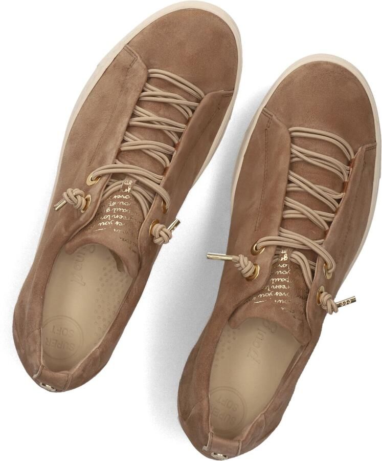 PAUL GREEN Lage Sneakers Dames 5017s Suède Taupe - Foto 4