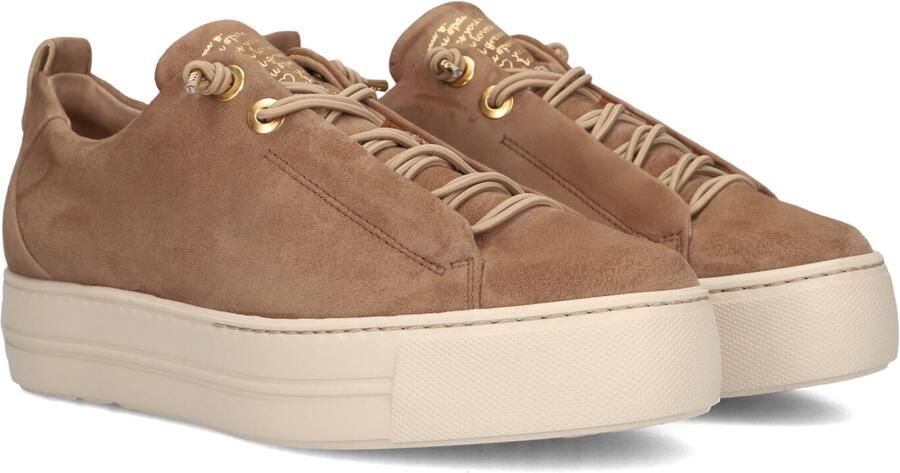 PAUL GREEN Lage Sneakers Dames 5017s Suède Taupe