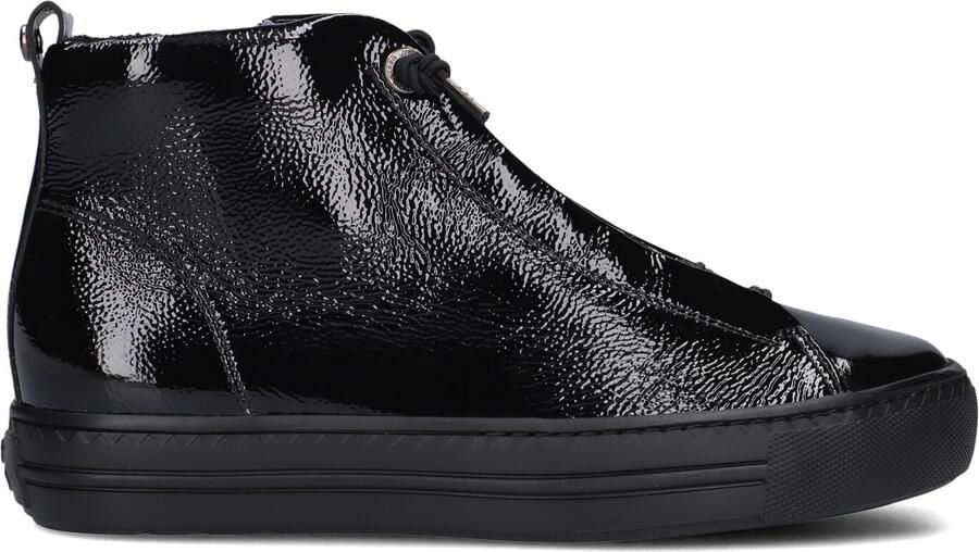 PAUL GREEN Hoge Sneakers Dames 5283 Leer Zwart