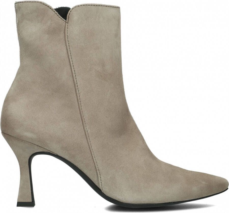 Bruin Tinten 9101 Enkellaarsjes Enkelboots met rits Dames Taupe - Foto 2