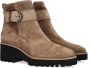 PAUL GREEN Enkellaarsjes Dames 9763 Maat: 42 5 Materiaal: Suède Kleur: Taupe - Thumbnail 1