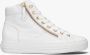 Paul Green 4024 Hoge sneakers Leren Sneaker Dames Wit - Thumbnail 1