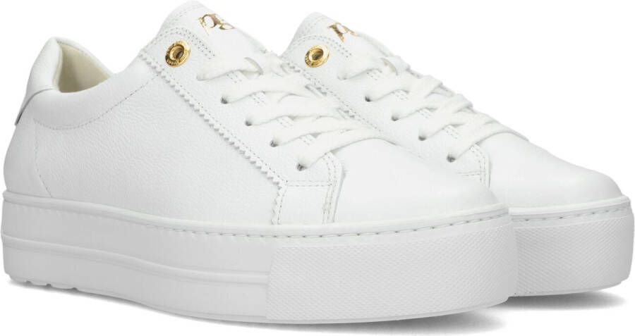 Paul Green Lage Sneakers met Luxe Details White Dames