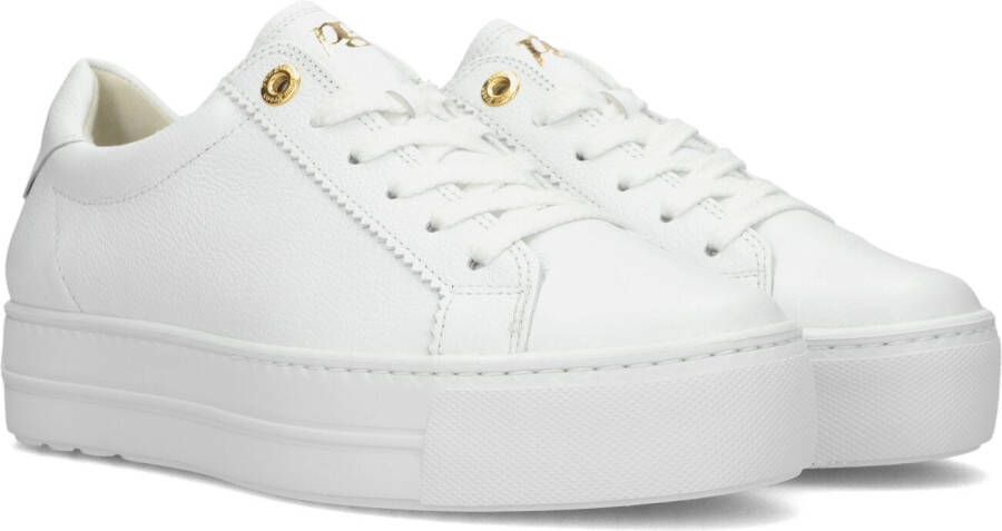 PAUL GREEN Lage Sneakers Dames 5241 Maat: 37 5 Materiaal: Leer Kleur: Wit