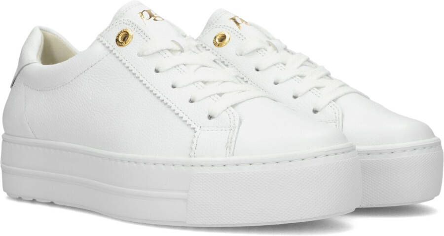 PAUL GREEN Lage Sneakers Dames 5241 Maat: 37 Materiaal: Leer Kleur: Wit