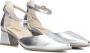 PAUL GREEN Sandalen Dames 3820 Maat: 37 5 Materiaal: Leer Kleur: Zilver - Thumbnail 1