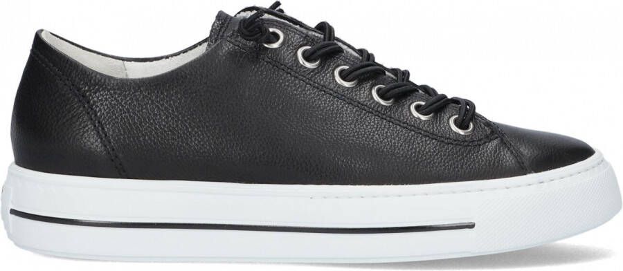 Paul Green 4081 Lage sneakers Leren Sneaker Dames Zwart