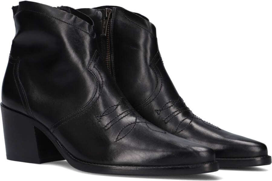 Paul Green 8110 Enkellaarsjes Enkelboots met rits Dames Zwart