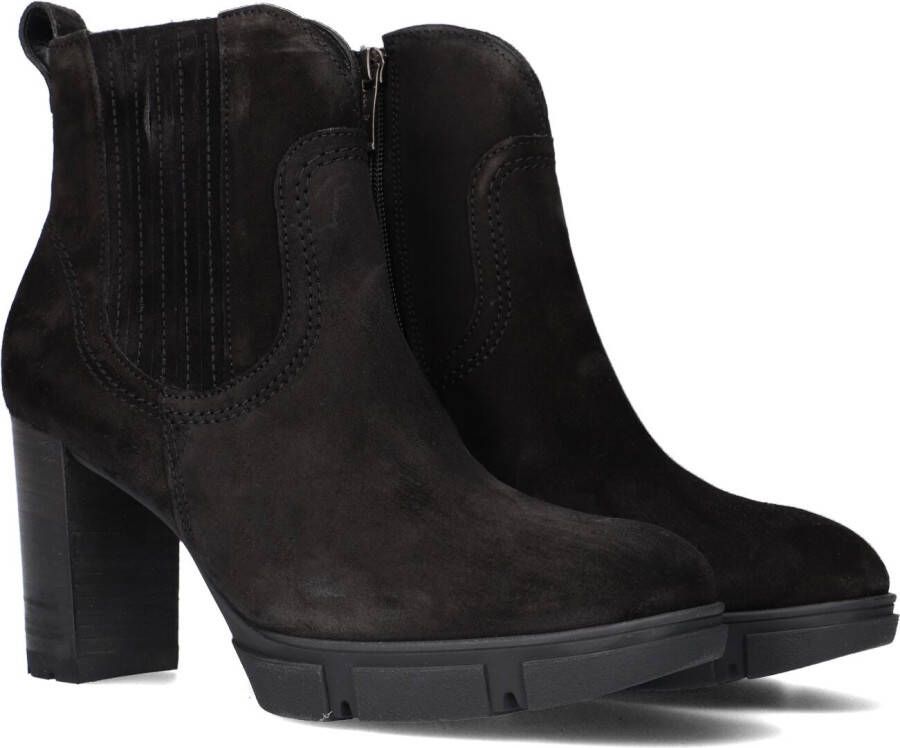 Paul Green 9033 Enkellaarsjes Enkelboots met rits Dames Zwart