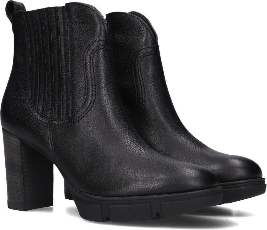 Paul Green 9033 Enkellaarsjes Enkelboots met rits Dames Zwart