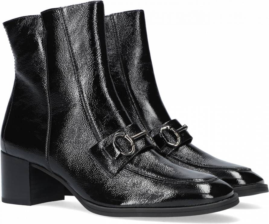 Paul Green Zwarte Enkellaarsjes 9918 - Schoenen.nl