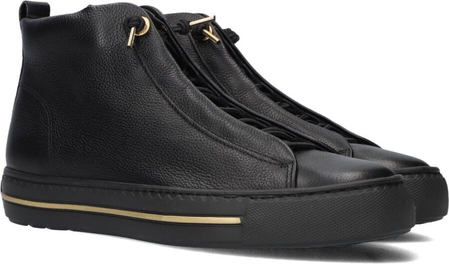 PAUL GREEN Hoge Sneakers Dames 5283 Maat: 38 5 Materiaal: Leer Kleur: Zwart