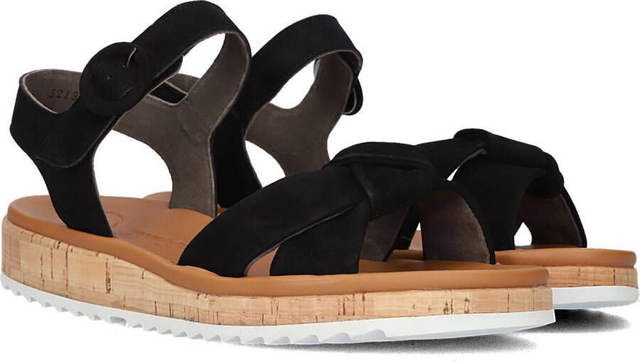 PAUL GREEN Sandalen Dames 6059 Maat: 38 Materiaal: Suède Kleur: Zwart