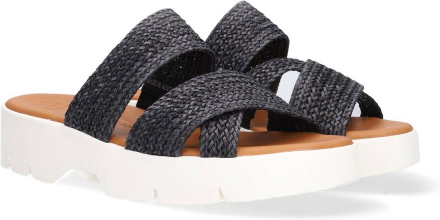 PAUL GREEN Slippers Dames 7696 Maat: 38 Materiaal: Textiel Kleur: Zwart